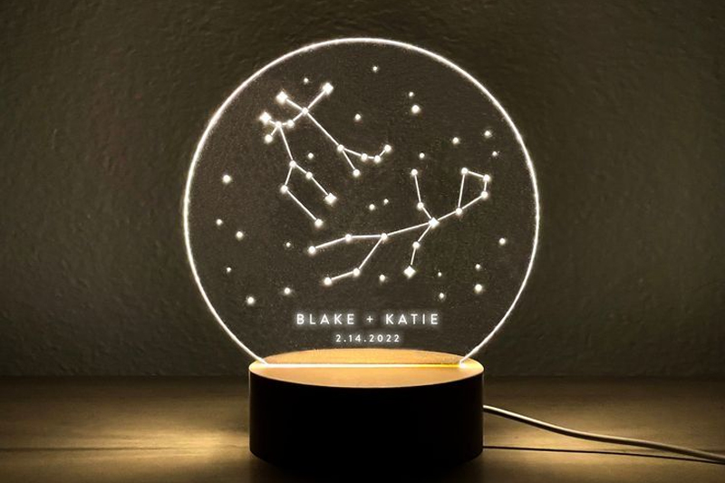 Acrylic constellation lamp